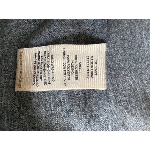 Soft Surroundings Black Crossover Snowline Puffer Vest XS - Picture 7 of 7